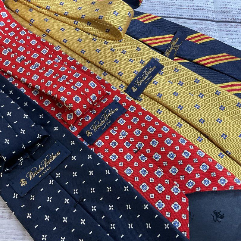 Set of 4 BROOKS BROTHERS Men's Ties