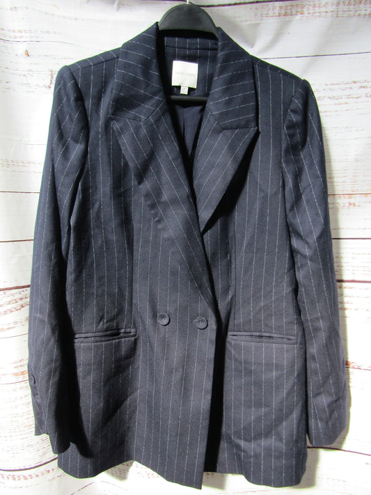 Favorite Daughter The Favorite Blazer Women's Navy Blue Pinstripe Blazer Size M