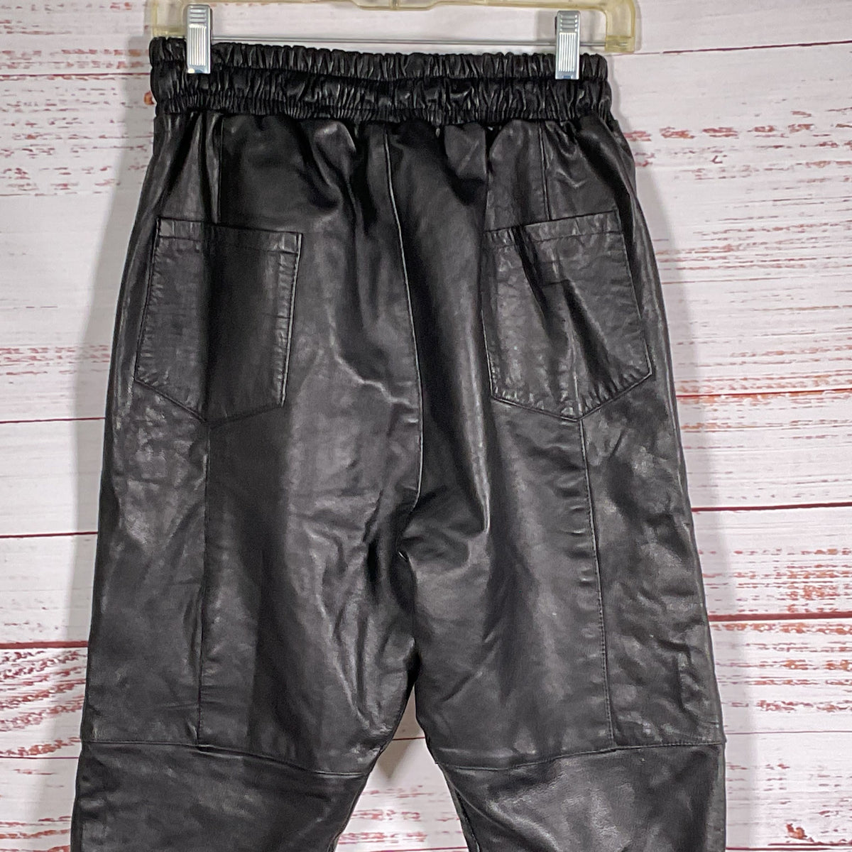 UPSCALE X STREETWEAR Women's Black Leather Pants- SZ S