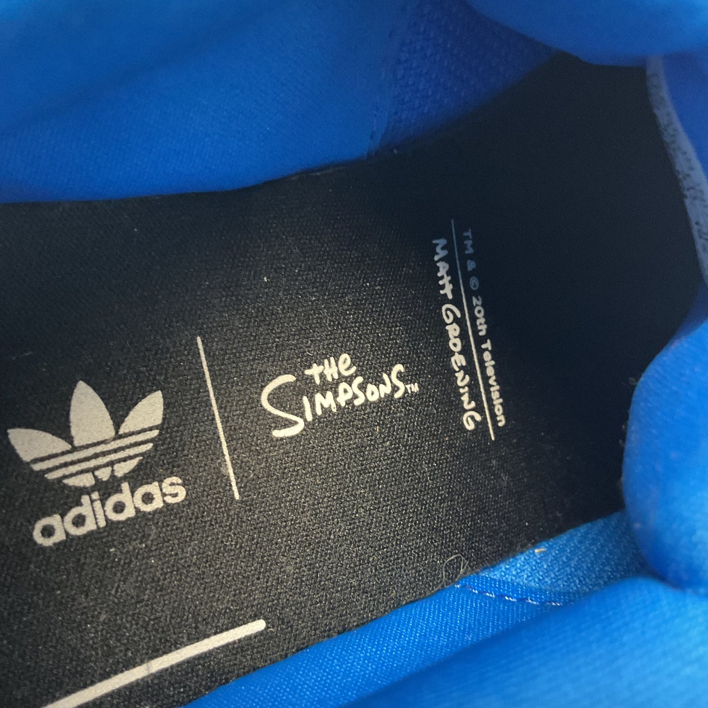 adidas X The Simpsons Superstar Marge Blue Sneaker Athletic Shoe Kids 13.5