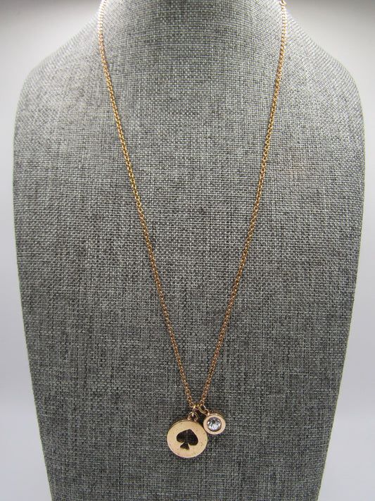 Kate Spade New York Spot the Spade Gold Plated Pendant Necklace
