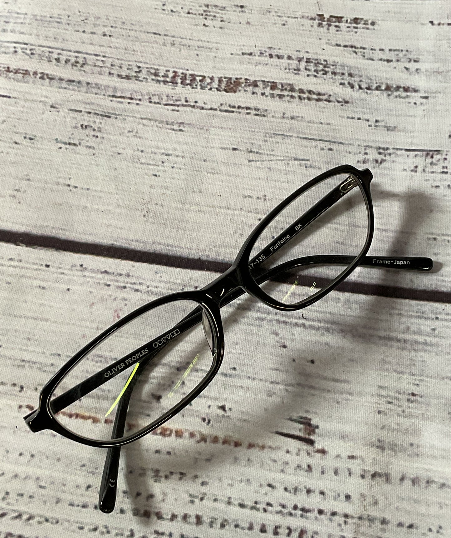 Oliver Peoples Fontaine Black Eyeglasses Frames - Size 135 Japan
