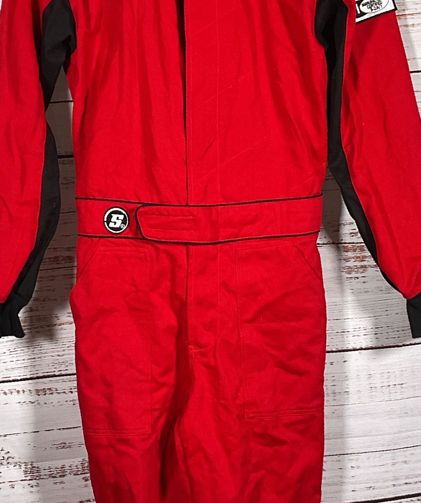 Speedway Economy One-Piece Racing Suit Red M