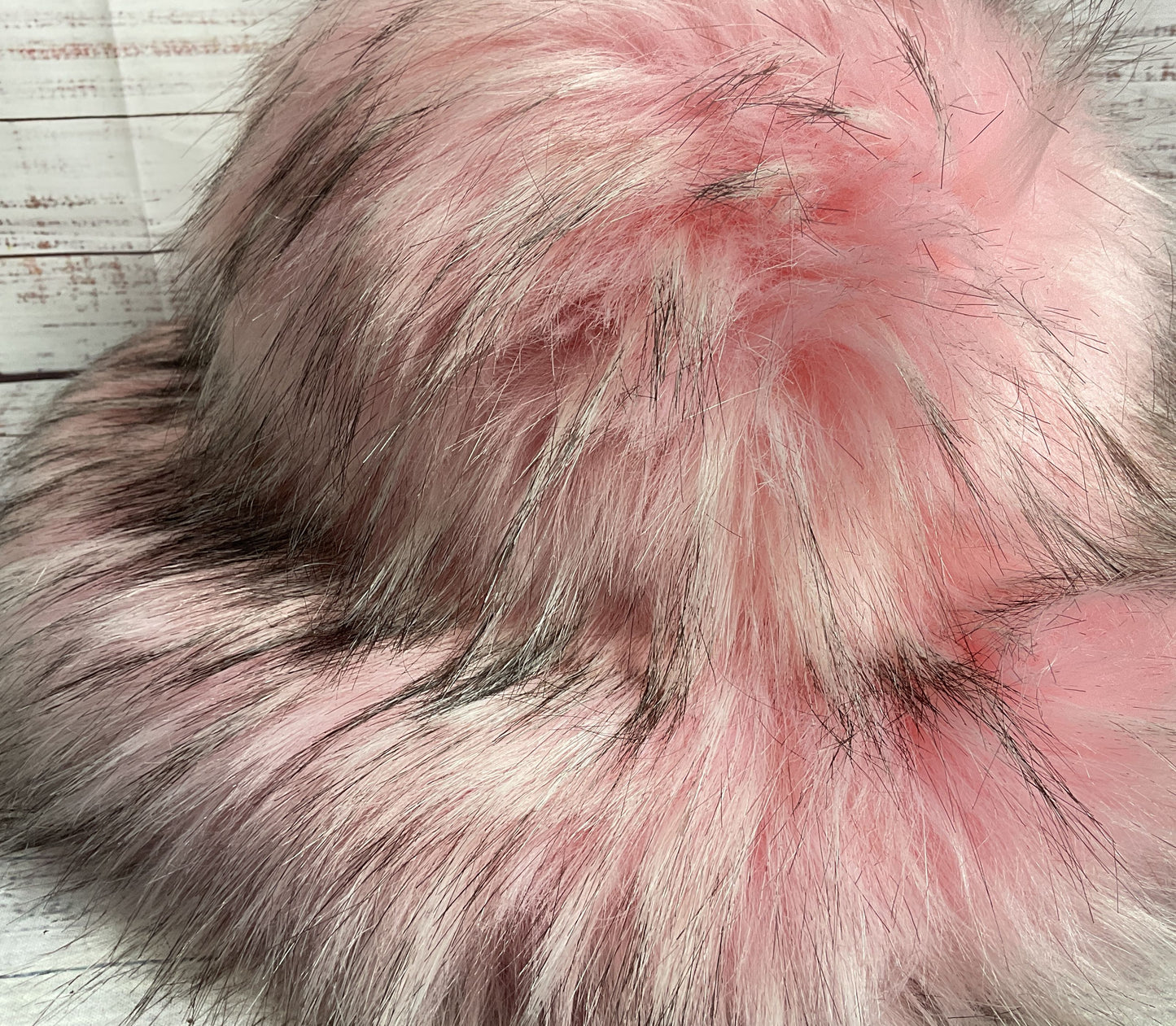 Tyler Lambert Furry Bucket Hat Pink Small