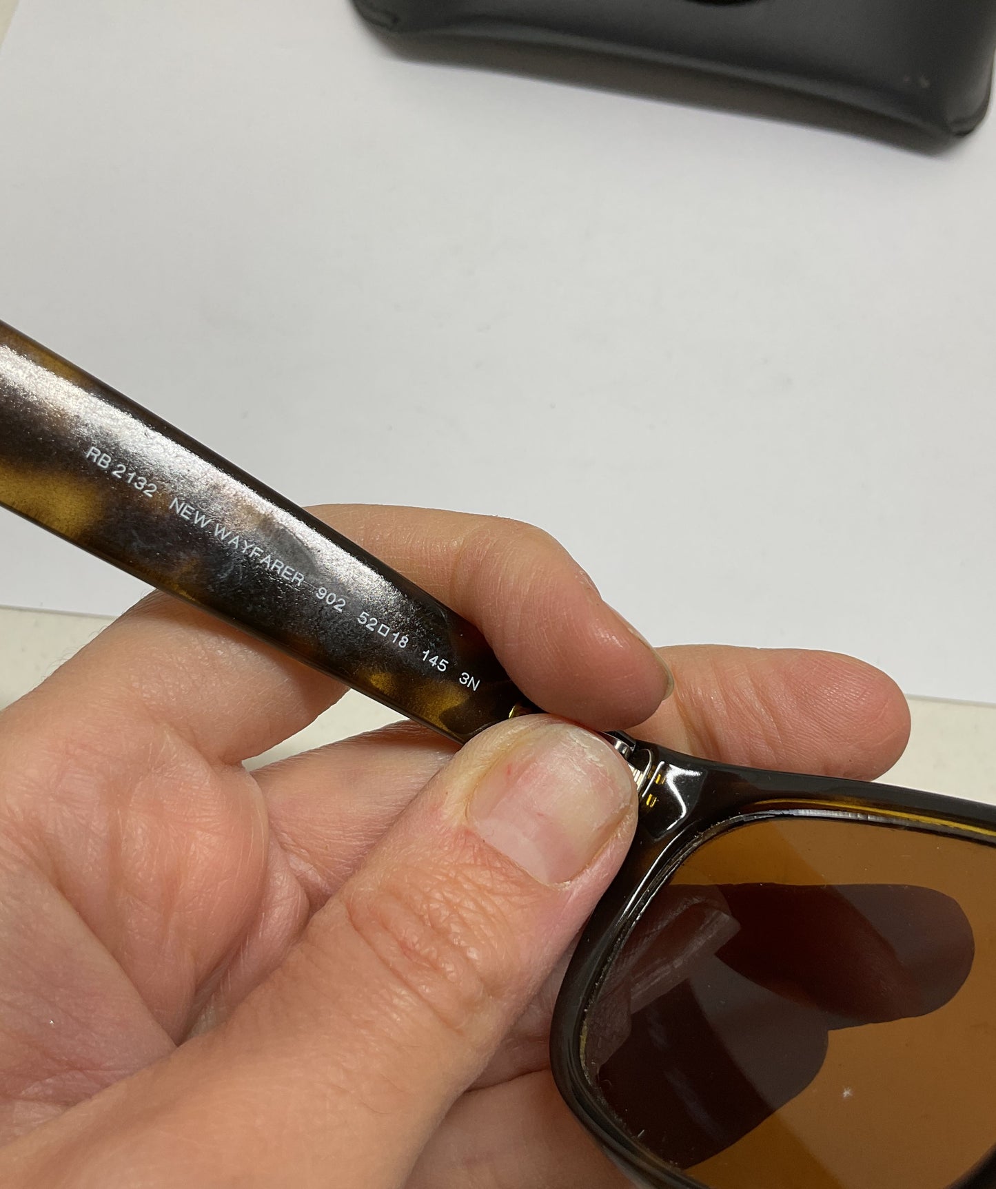 Ray Ban RB2132 Wayfarer Tortoise Sunglasses - Size 145 Italy FRAMES ONLY
