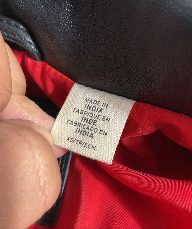 Women's Levi's MOTO Black Faux Leather Biker Jacket Size XS