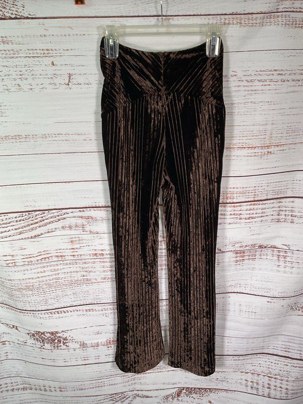 Michael Castello x Revolve Women's Dark Brown Velvet Corduroy Pants Size XS