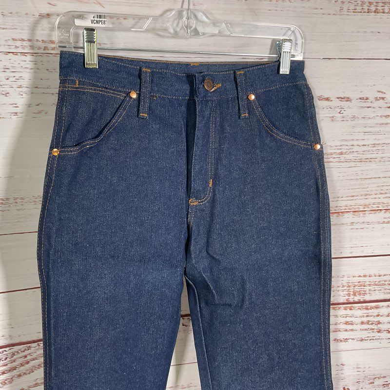 Vintage 80s Deadstock Wrangler Student Heavyweight Straight Leg Jeans Size 29x30