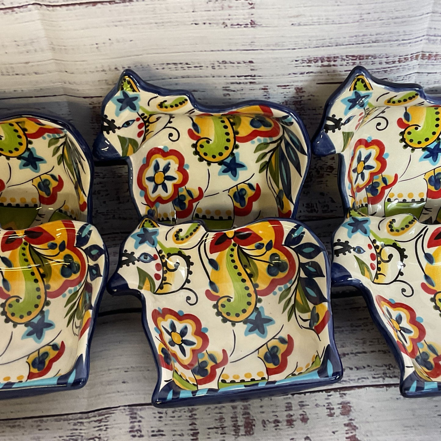 Set of 6 ESPANIA Lifestyle Bocca Cow Sauce/Condiment Dishes- 4" x 4.25"