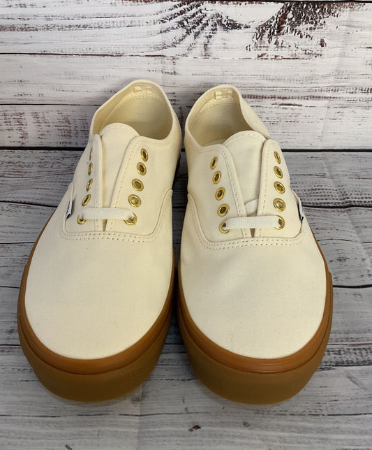 Vans Classic Canvas Low Lace Up Sneakers Marshmallow Gum 11.5