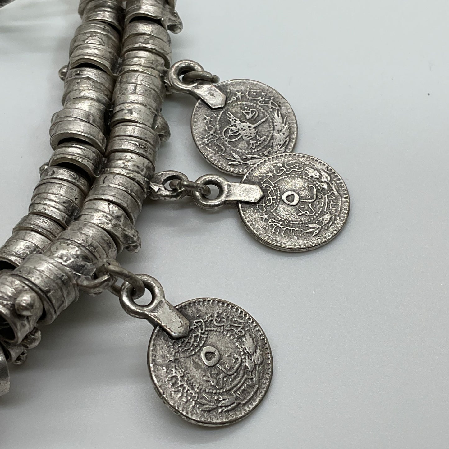 VTG./ANTIQUE Ottoman Empire Turkish Coin Bracelet- 8"