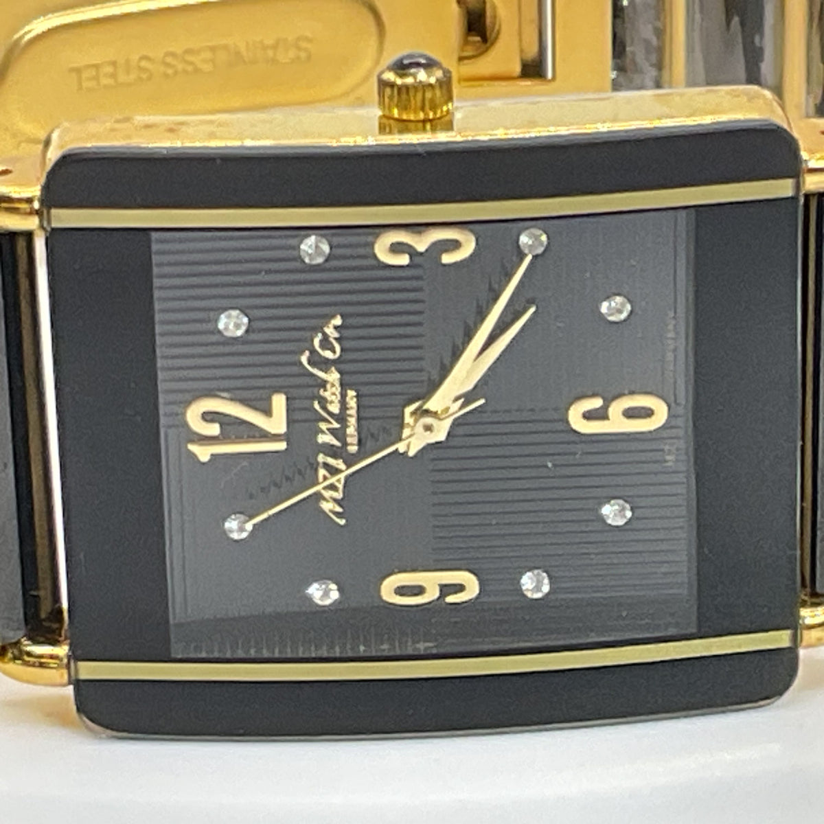 NEW MZI Watch Co. Germany Noreia Women's 23k Gold Plated & Resin Watch