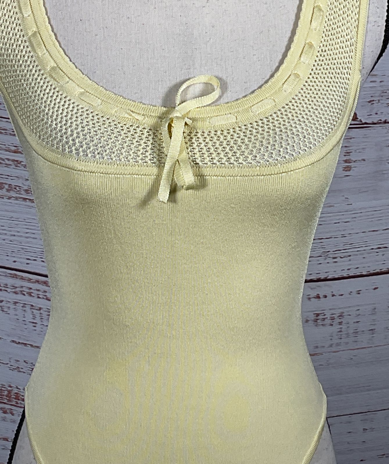 Helsa Brie Bodysuit Butter Yellow S