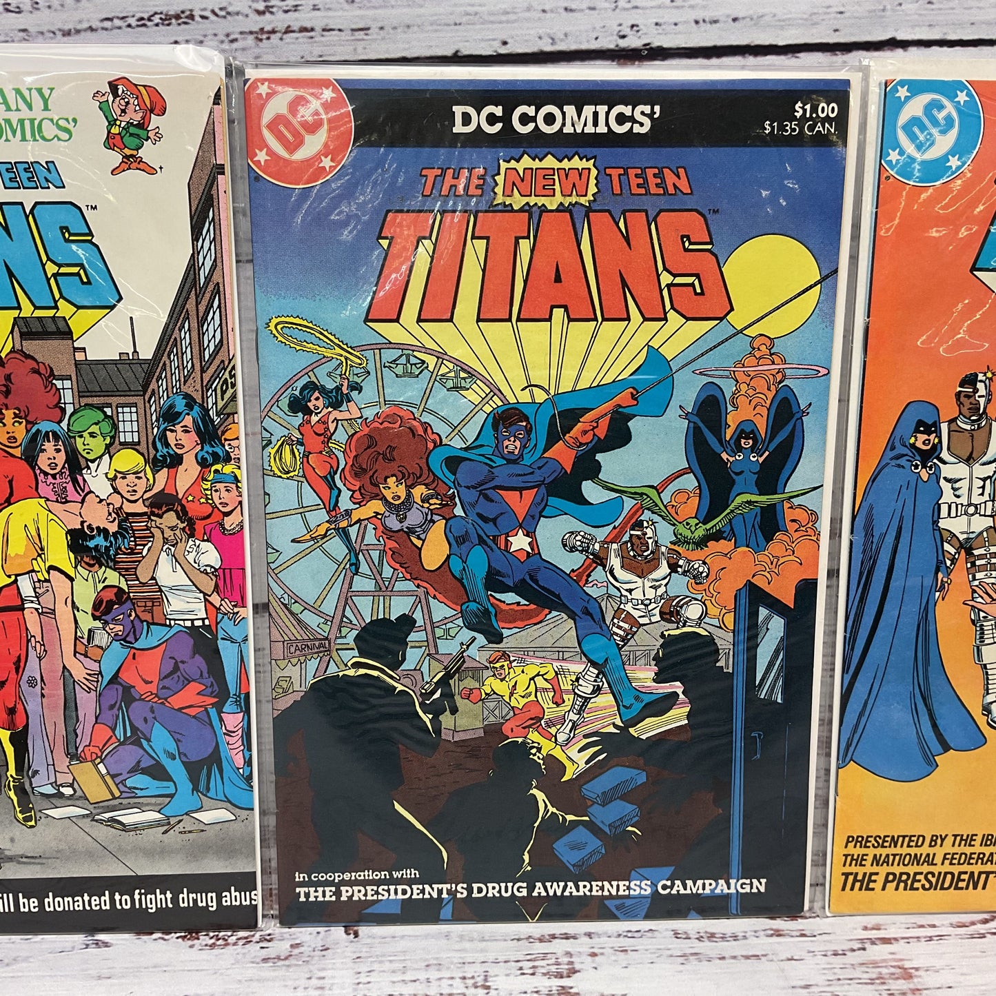 The New Teen Titans Keebler NSDI IBM Drug Awareness Lot Of 3 Comic Books