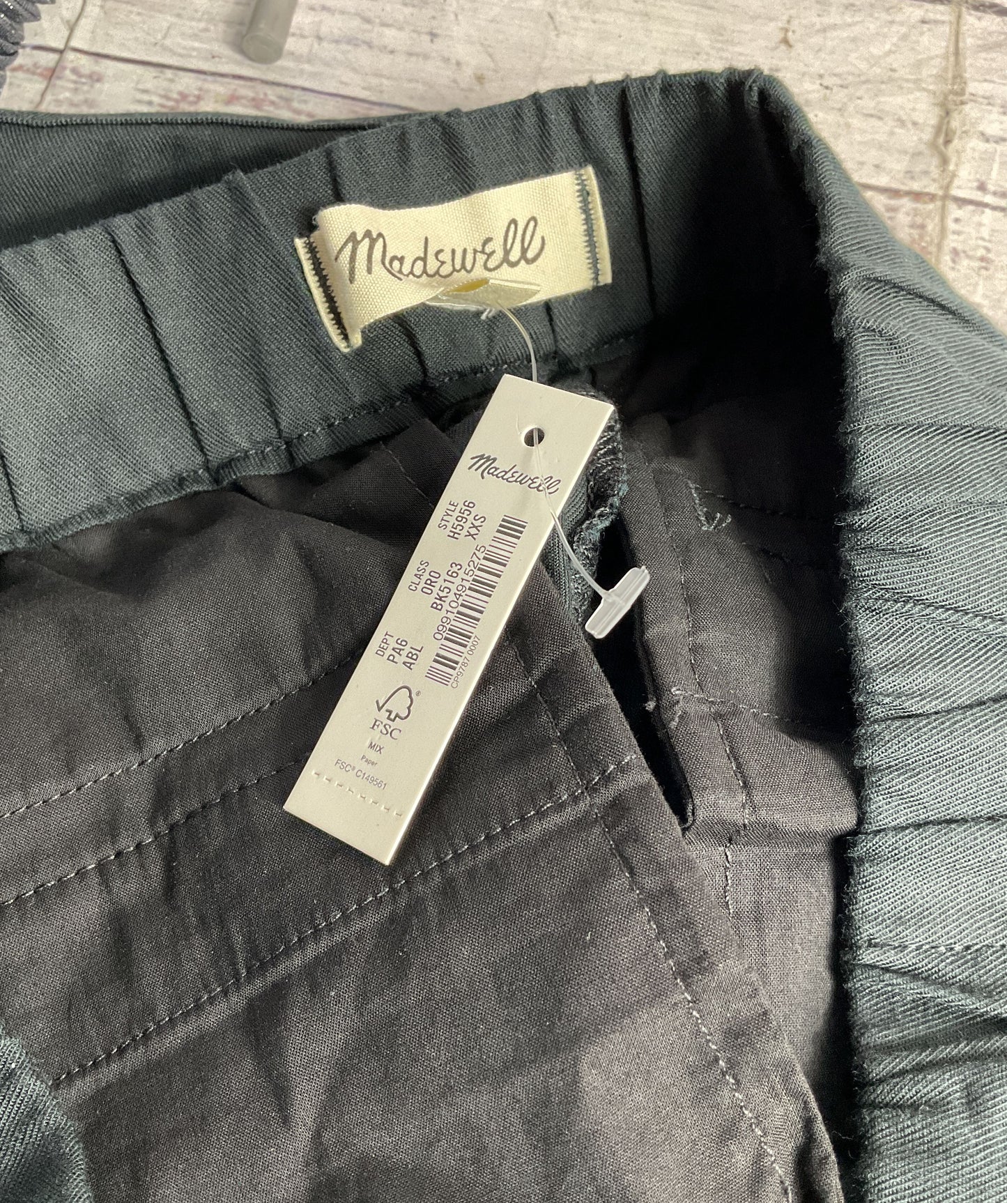 Madewell Pull On Elastic Waist Shorts Black XXS