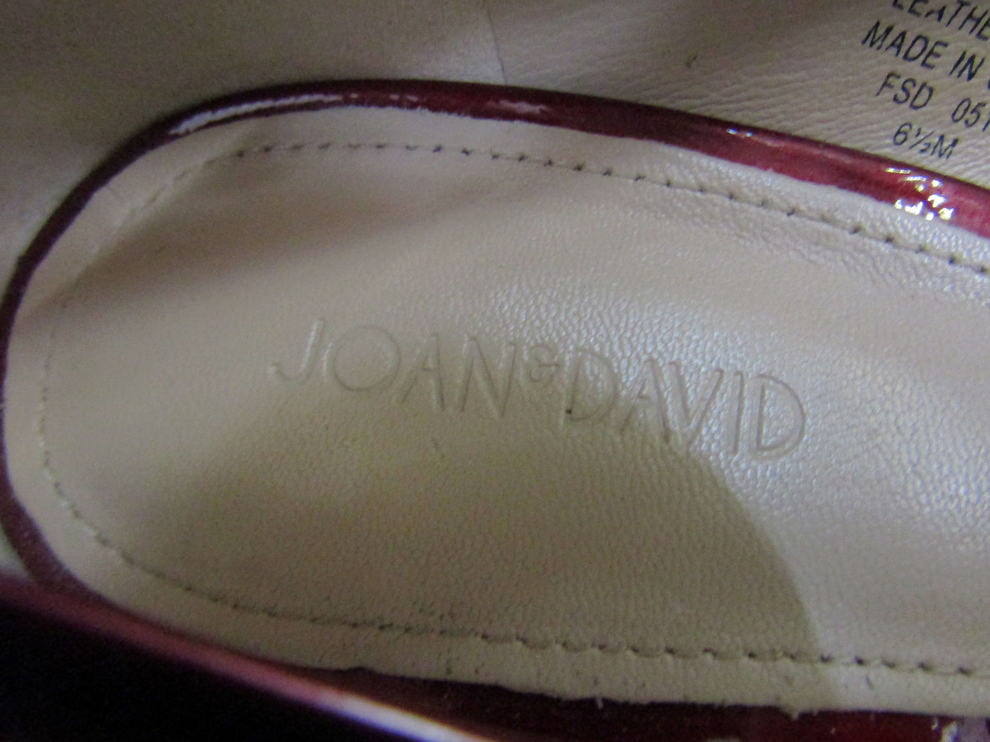 Joan & David Quella Women's Red Patent Leather Pumps Size 6.5
