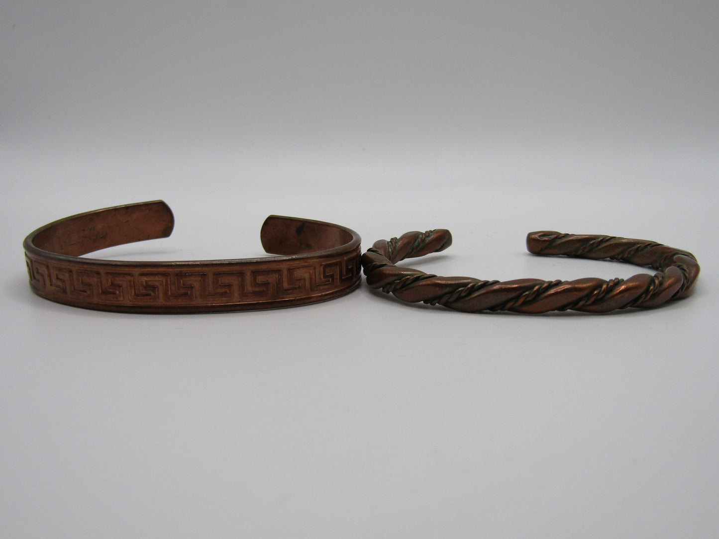 Set of 2 Copper Cuff Bracelet