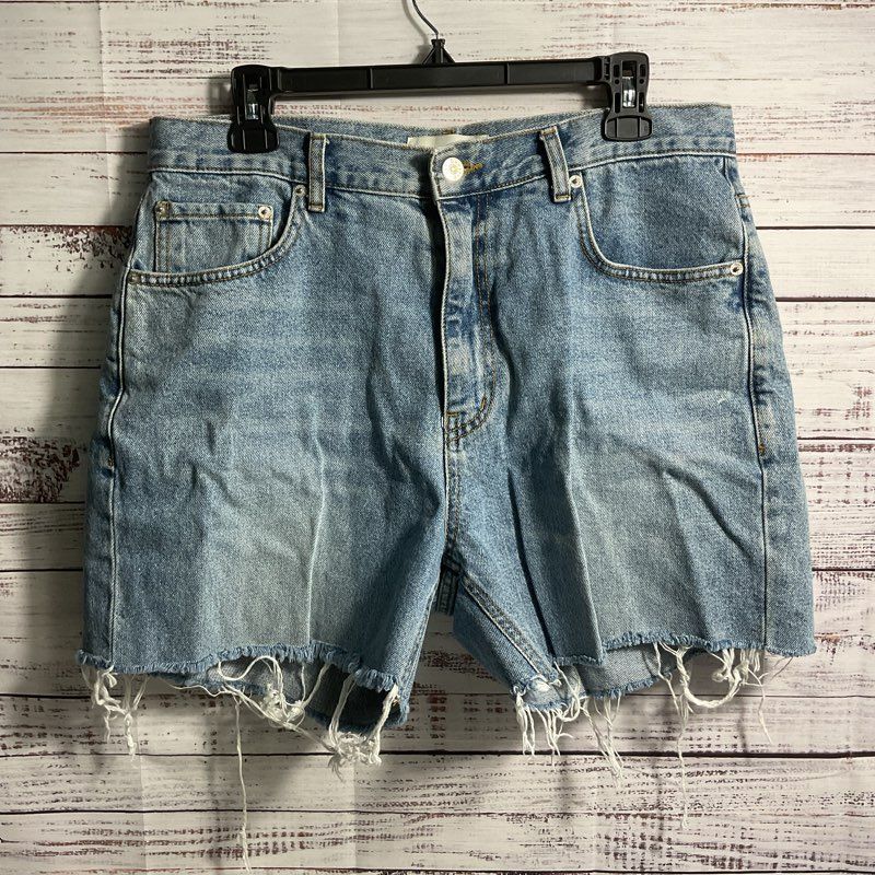 Dunst DIY Cut Off Light Blue Denim Low Rise Jean Shorts - Size L