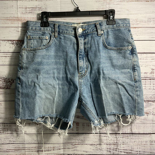 Dunst DIY Cut Off Light Blue Denim Low Rise Jean Shorts - Size L