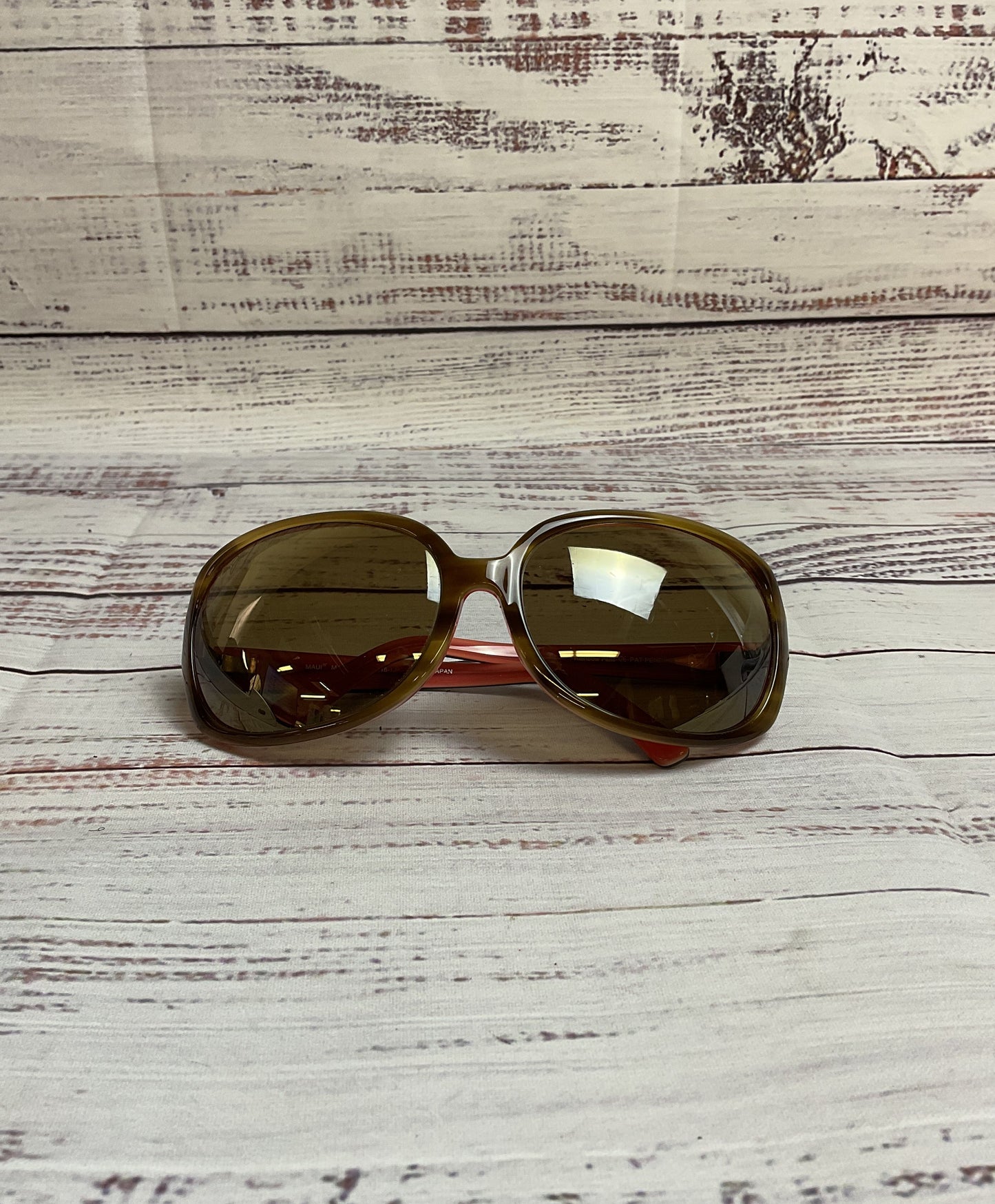 Cute Maui Jim Brown/Pink Rainbow Falls Sunglasses - Size O/S