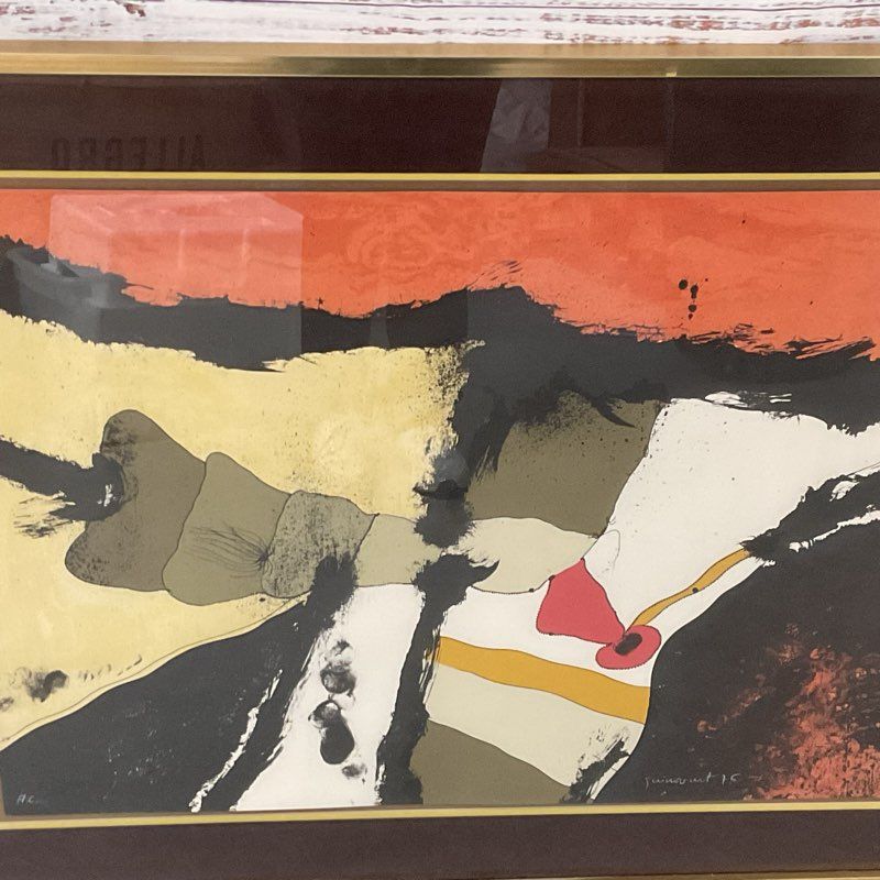 Signed HC JOSEP GUINOVART (Spain 1927-2007) Abstract Lithograph H.C Print