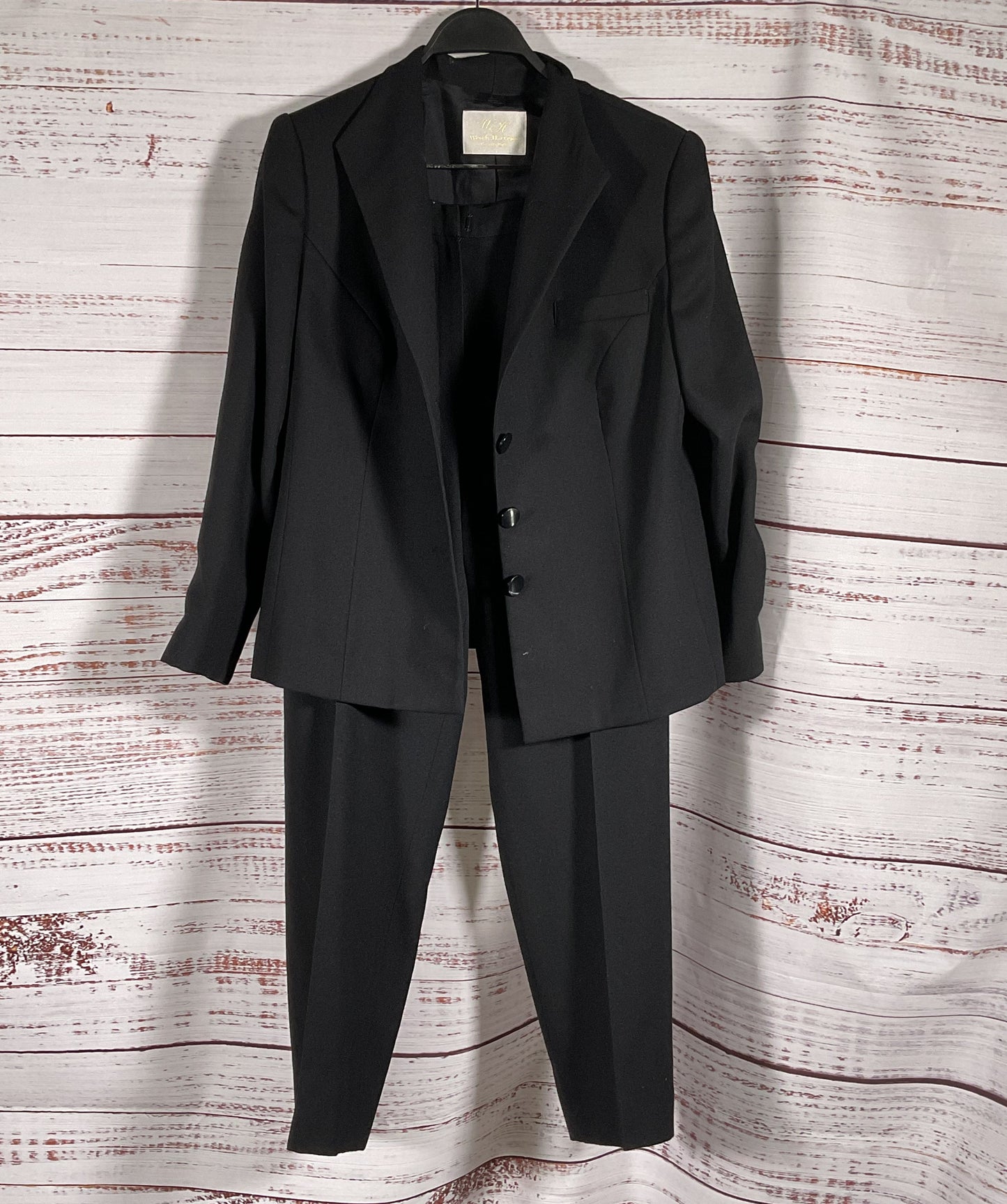 Wendy Harrison Beverly Hills Vintage Women's Pant Suit Black