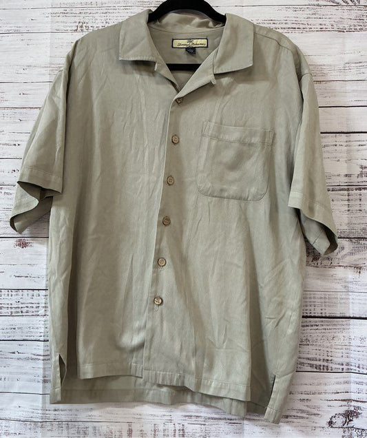 Men's Tommy Bahama Sage green Silk Shirt Size L