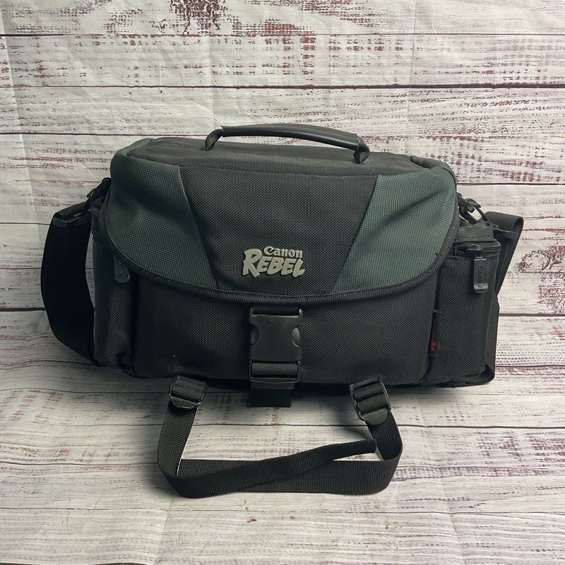 Canon Rebel Black Nylon 6 Way Camera Gadget Bag
