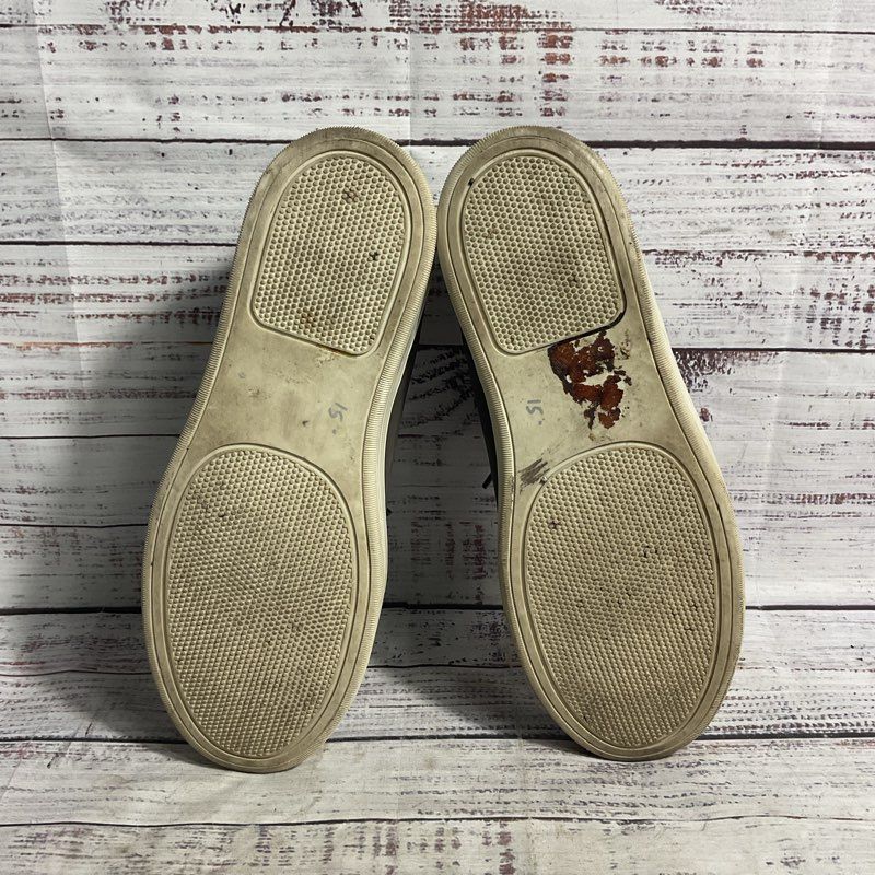 Bruno Magli Westy Taupe/Navy Leather Sneaker Men's Size 8.5