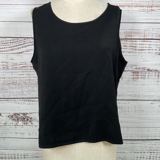 NINA MASSINI Women's Black Tank Top- SEE MEASUREMENTS
