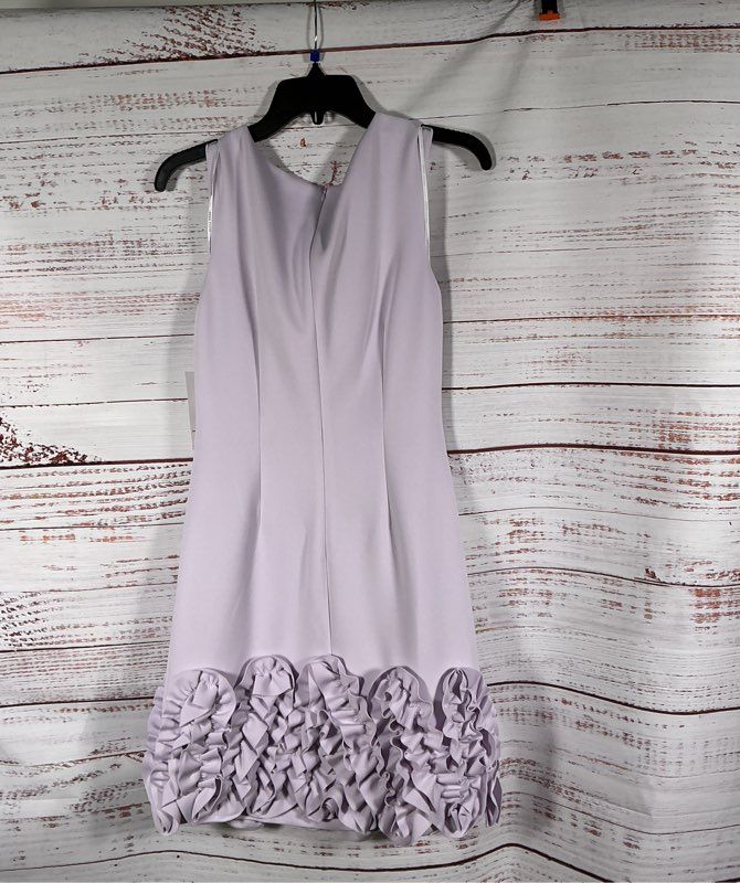 NWT Donna Ricco Lavender Dress with ruffled hem Size 4