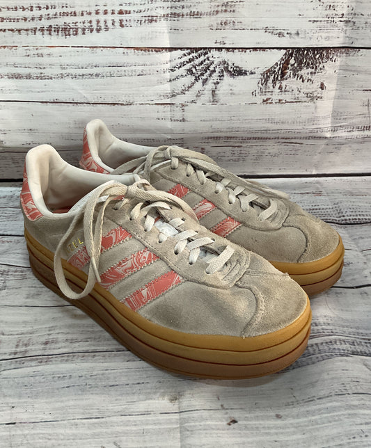 Adidas Gazelle Bold Platform Sneakers Grey Pink 6