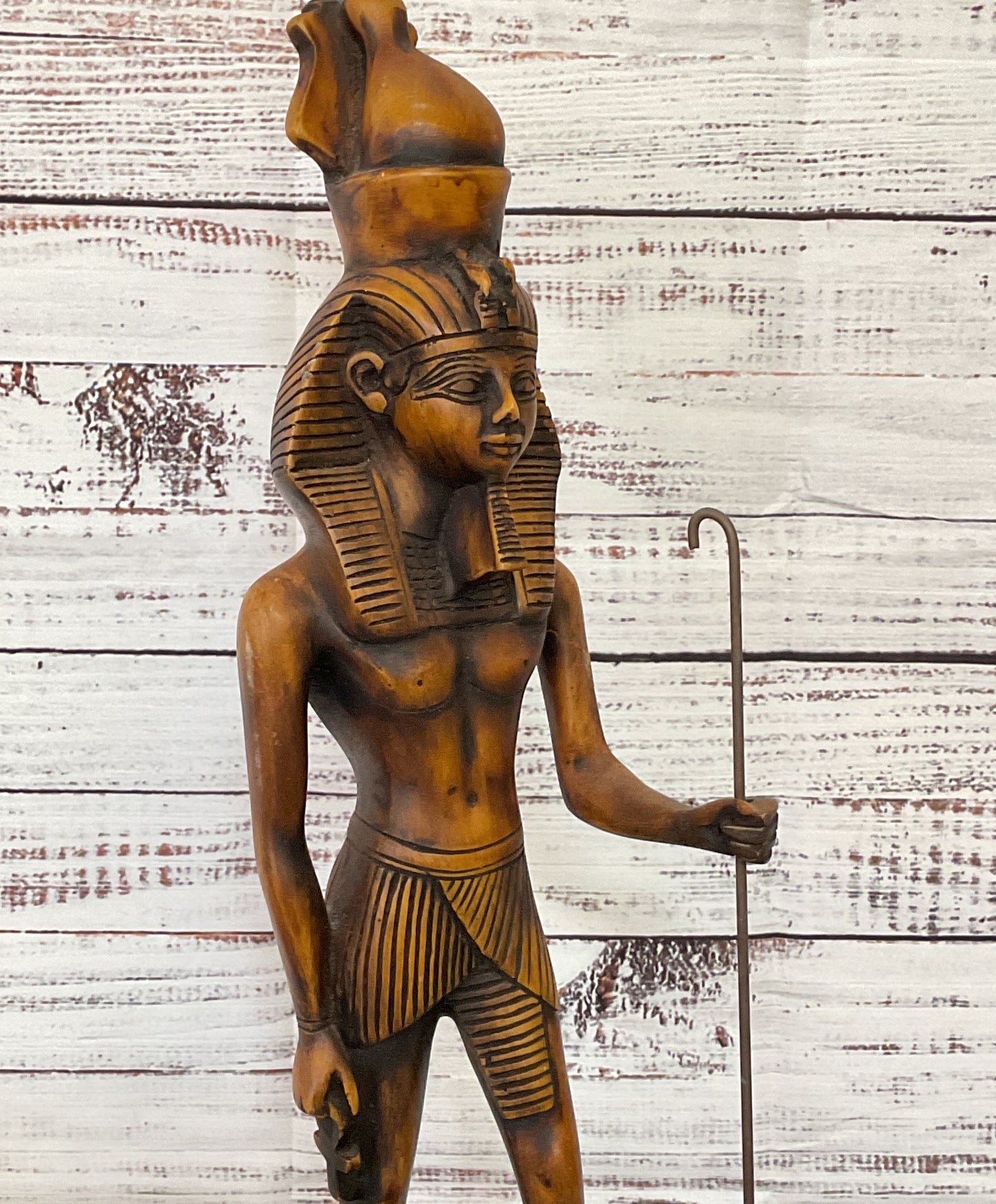 Vintage Egyptian Pharoah Resin Sculpture