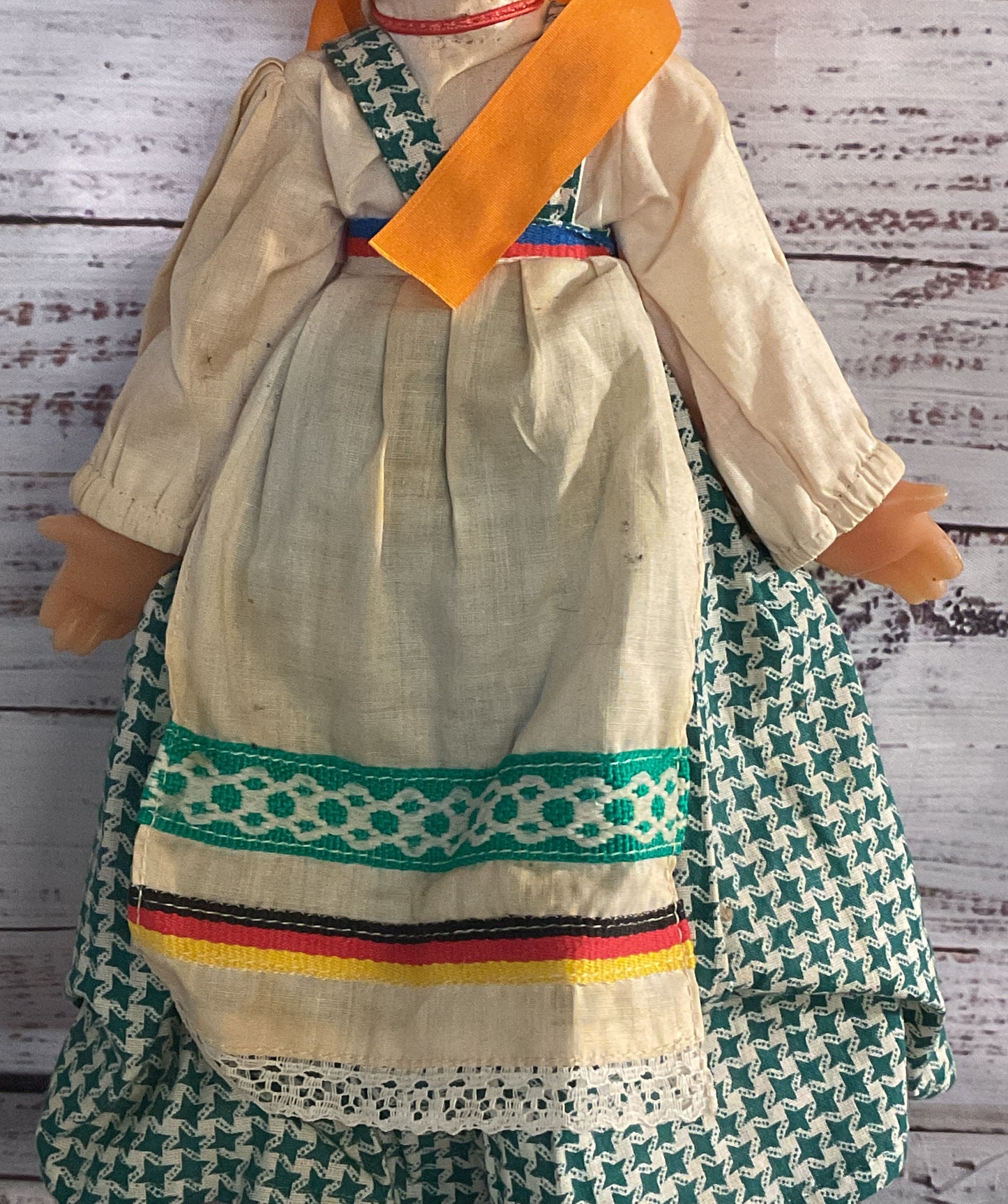 Lenigrushka Factory Vintage USSR Soviet Russia Plastic Dashenka Folk Doll
