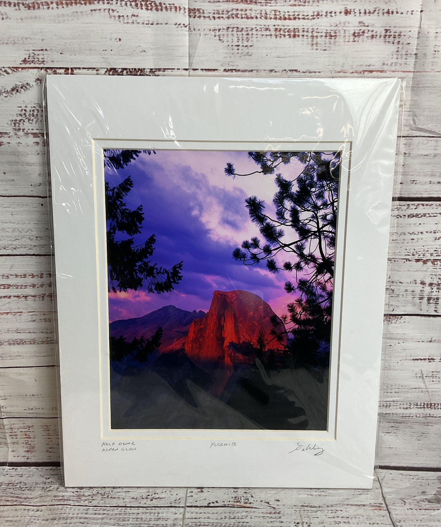 Half Dome Alpine Glow Photograph Signed by Dan Warsinger