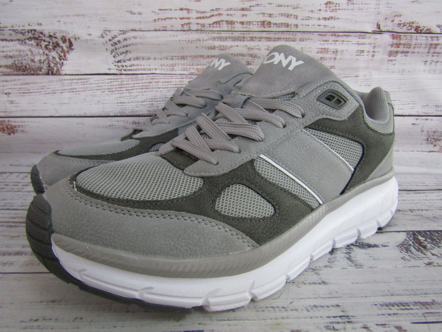 Pony Men's Gray Faux Suede Low Top Sneakers Size 11