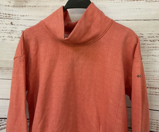 Columbia Upper Banks Funnel Women's Salmon Pullover Sweater Size L