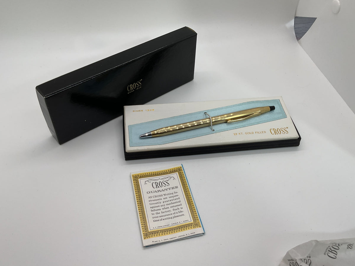 VTG. CROSS 1/20 12k Gold Filled Blue Ink Mechanical Pen