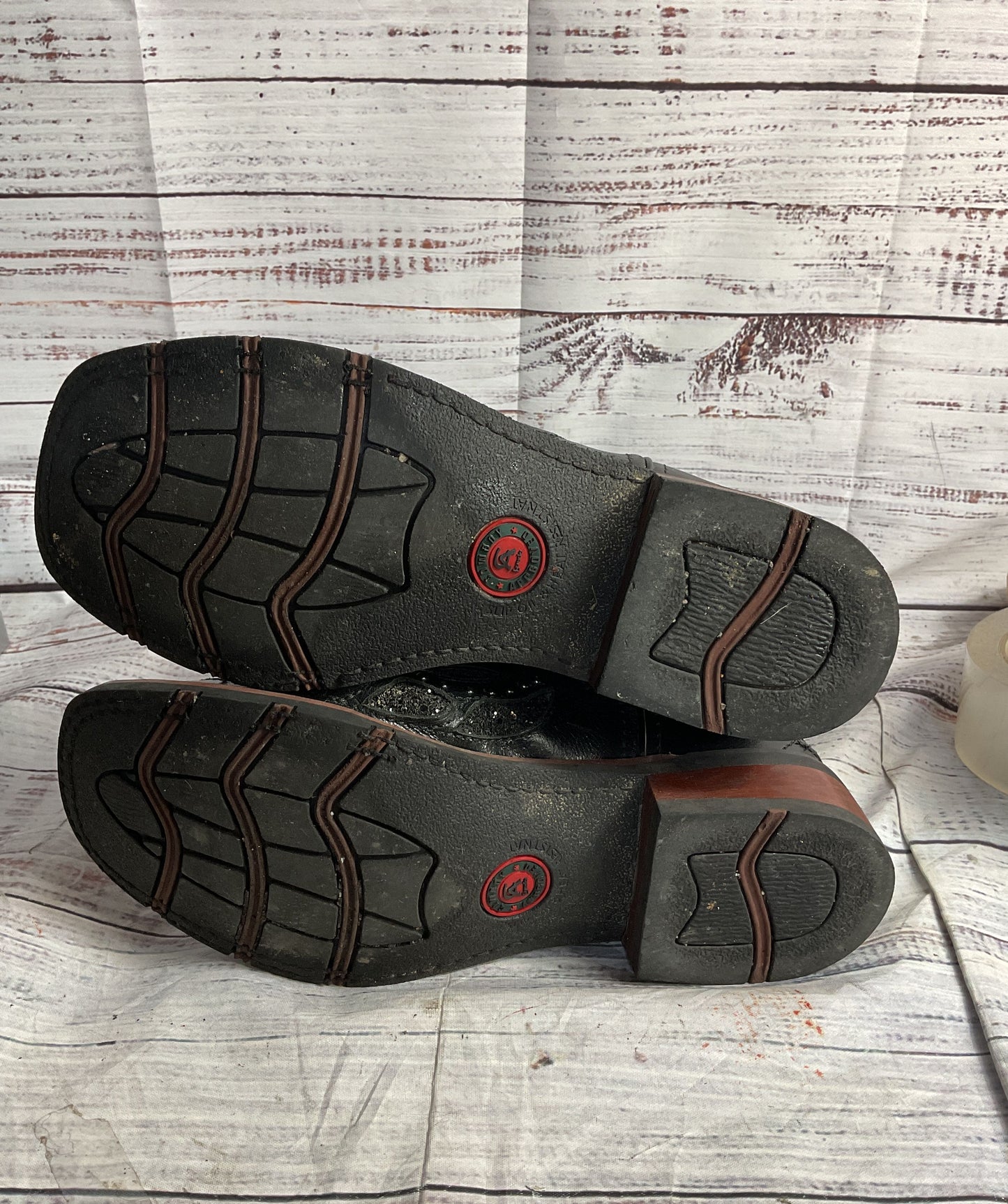 Laredo Eternity Women's Leather Cowboy Boots Black 7.5