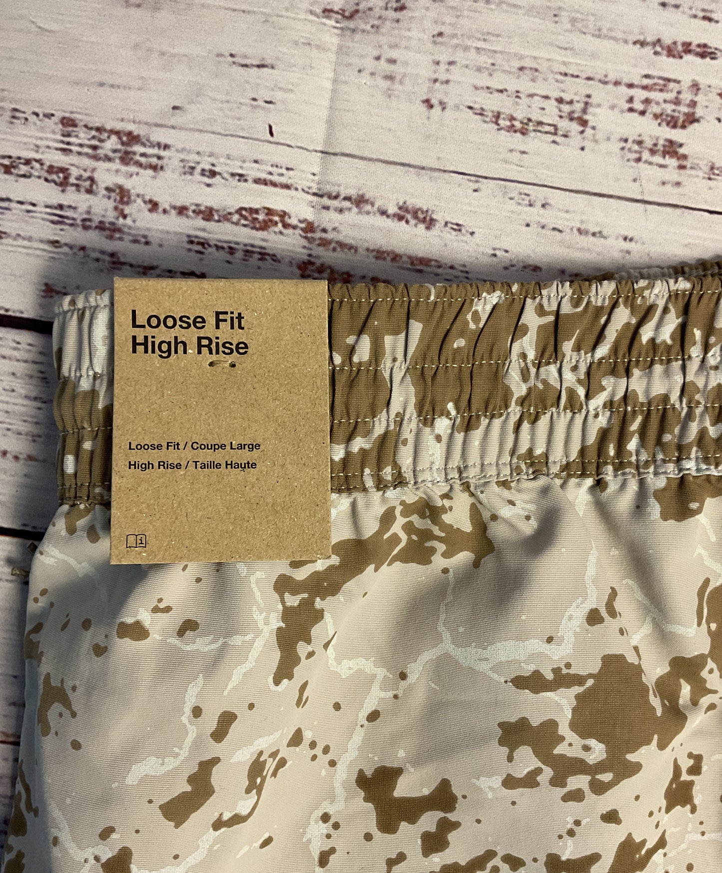 NWT Women's Nike Brown Print Shorts Size XL