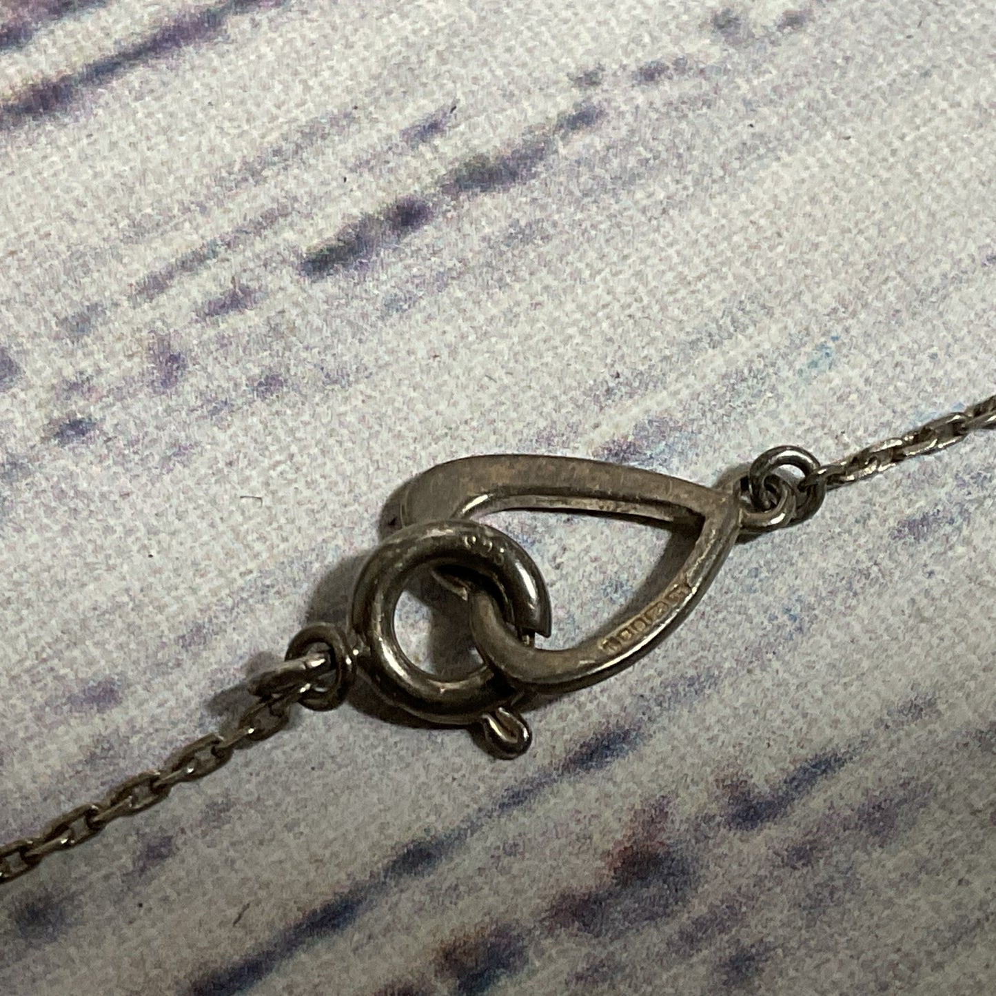 VTG. LINKS of LONDON Sterling Interlocking Hearts Pendant 18" Necklace- 5.90g