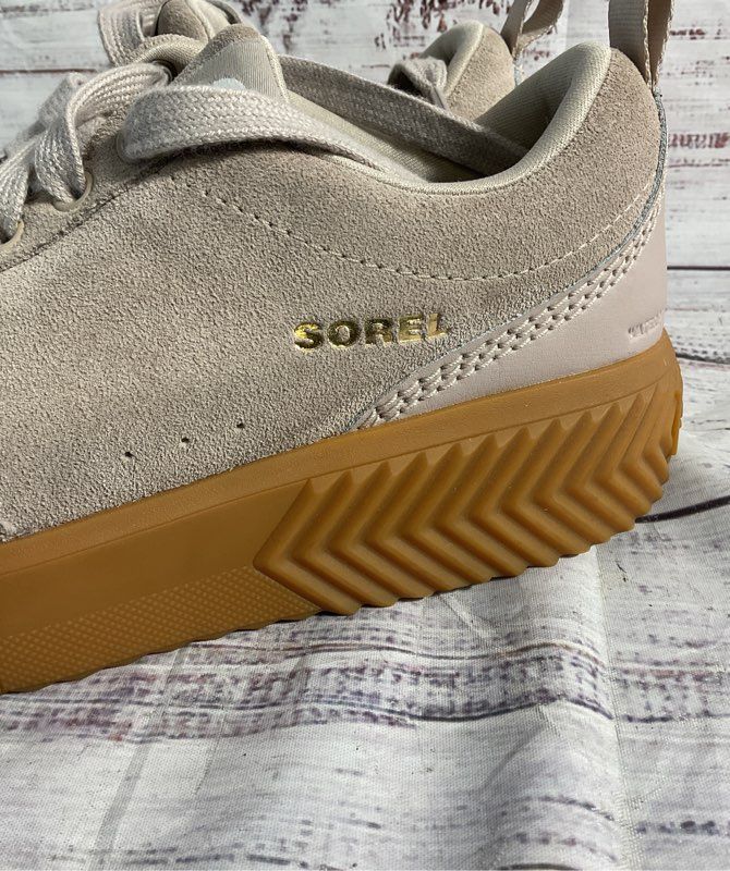 SOREL Ona Ave™ Low Waterproof Women's Sneaker Size 8.5 US Taupe