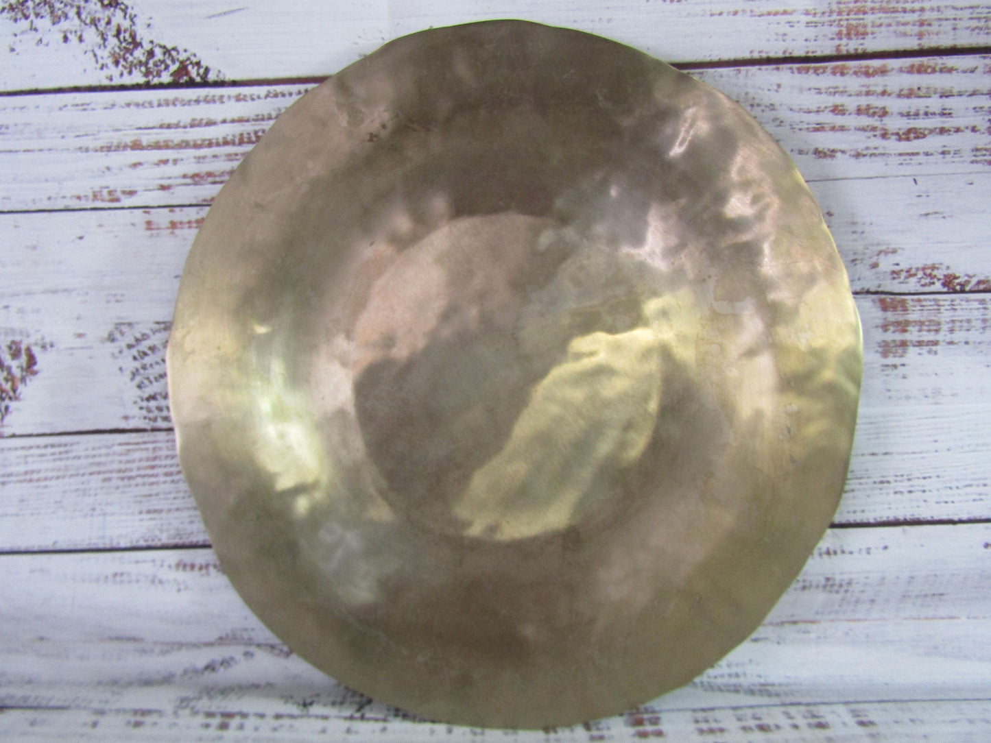 Hammered Brass Decorative Plate