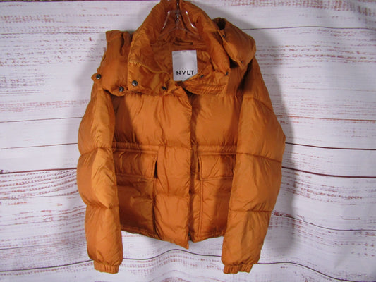 NVLT Wonder Women's Orange Puffer Jacket Size S