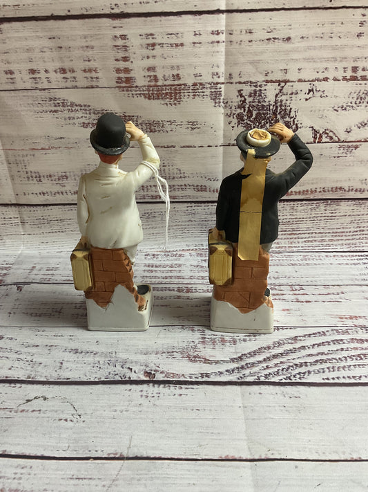 Laurel And Hardy Mbc Whiskey Mini Flasks Damaged