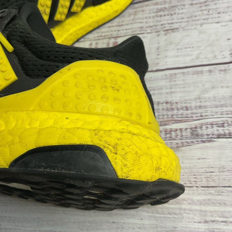 Adidas X Lego Ultra Boost Black & Yellow Athletic Sneaker Size 4 M/5.5 W US