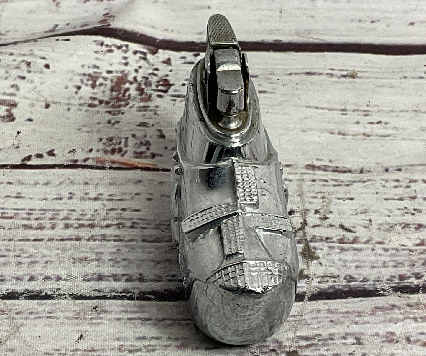 Vintage Mid Century Dutch Windmill Clog Lighter Silver Plated