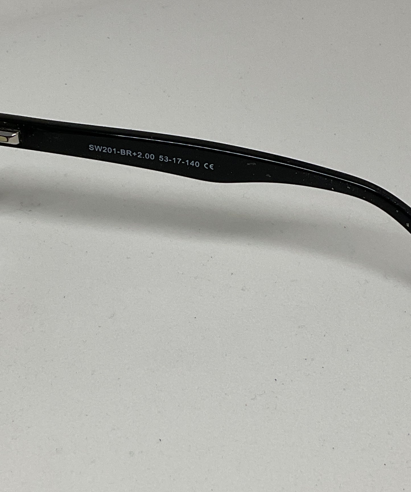 SWANWICK SW201-BR+2.00 Black Eyeglasses Frames - Size 140