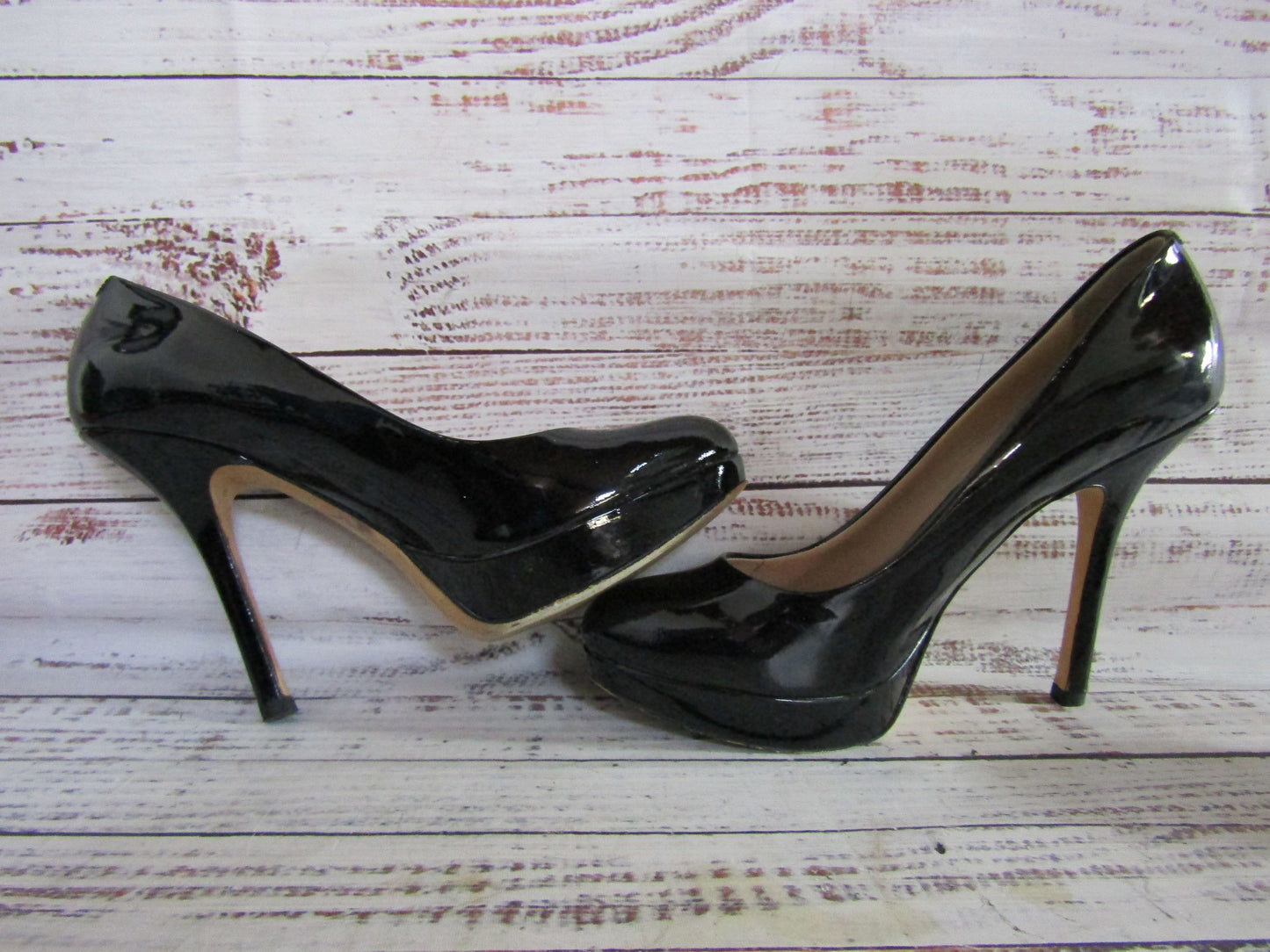 Joan & David Flipp Women's Black Patent Leather Pumps Size 6.5