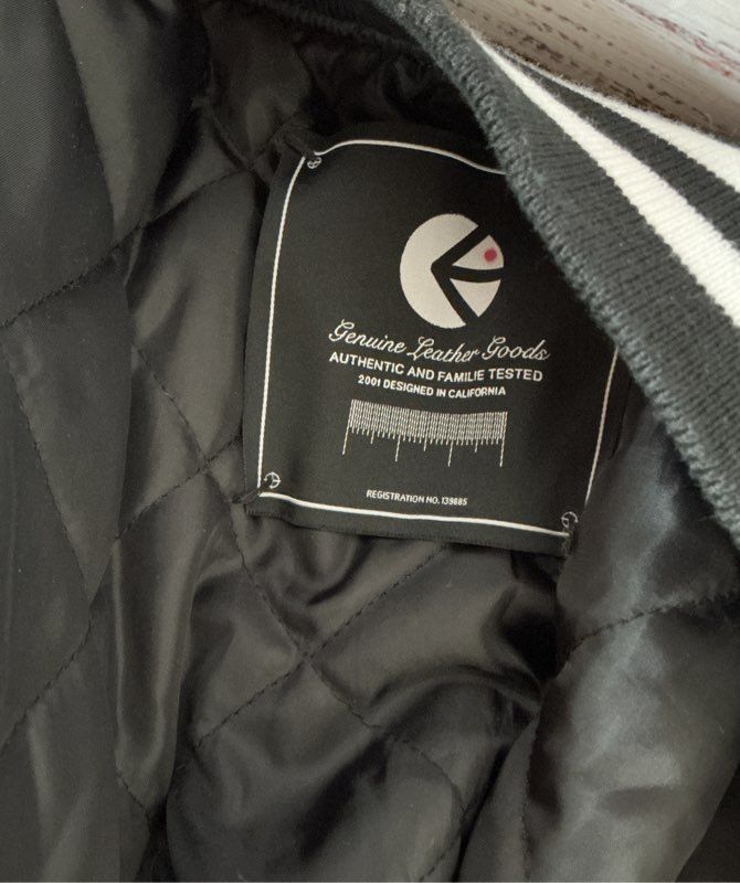 Men's Ethika Familie 01 Black Varsity Jacket Size M Retail $195